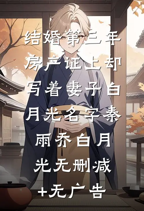 结婚第三年，房产证上却写着妻子白月光名字秦雨乔白月光无删减+无广告