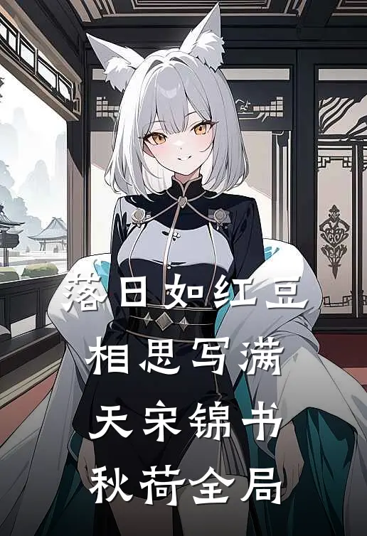 落日如红豆相思写满天宋锦书秋荷全局